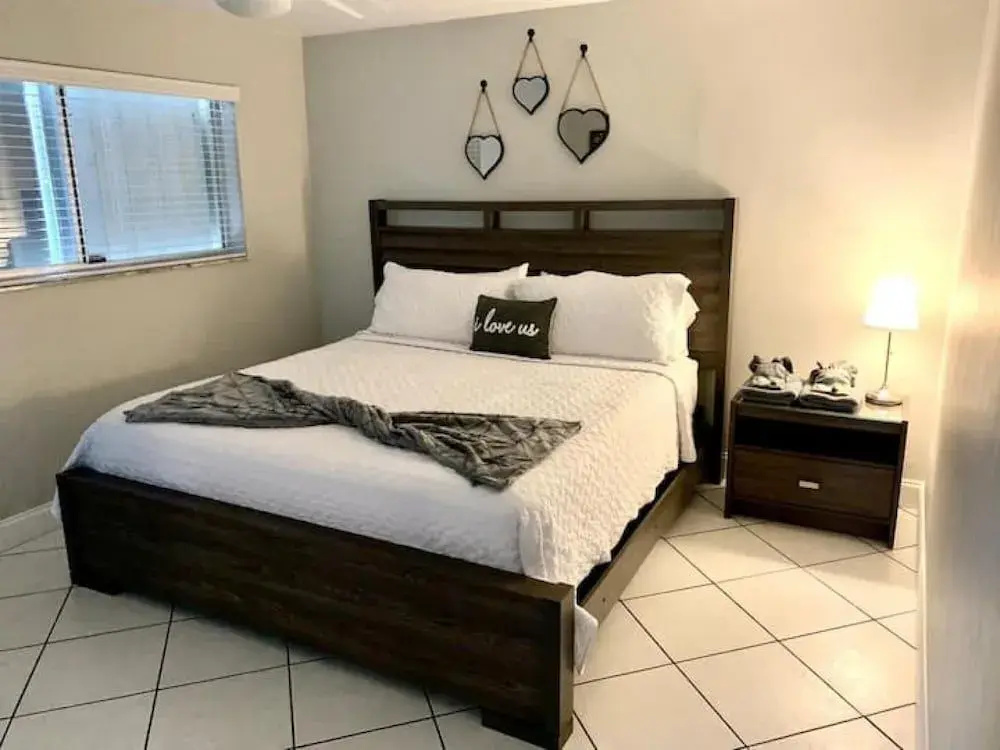 photo 1 of Features king bed smart TV coffee station