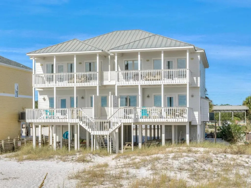 photo 1 of Great Location- Gulf-Front Home w/pool - "Heavenly Sunset" - Sleeps up to 14.
