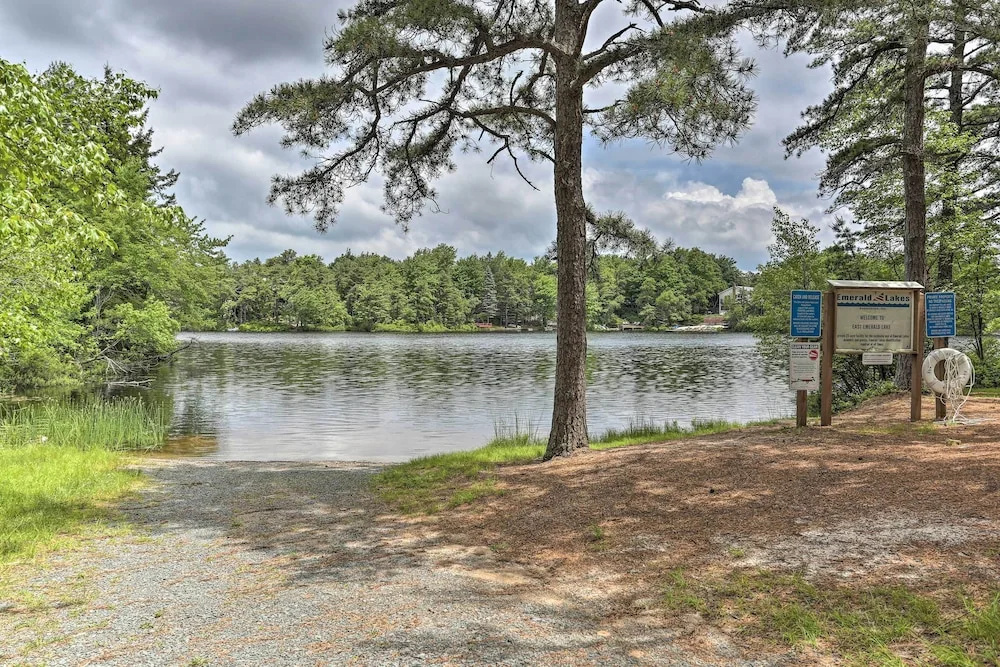 photo 1 of Lakefront Long Pond Home w/ Wraparound Deck!