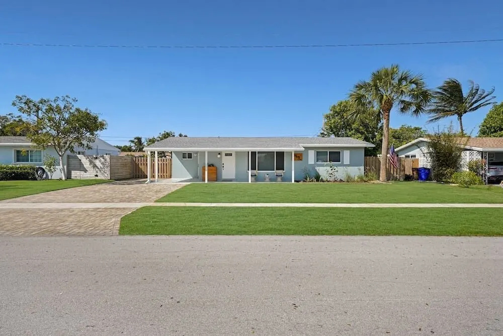 photo 1 of Mid-Century home near beach king bedbig backyard