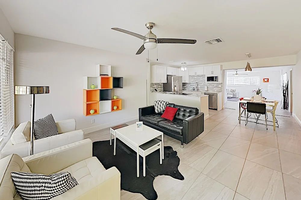 photo 1 of New Listing! Modern Art Haven W/ Pool - Near Beach 3 Bedroom Home