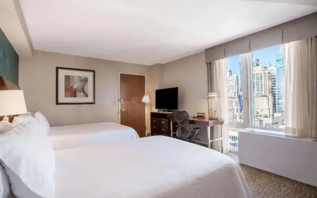 Twin room with city view