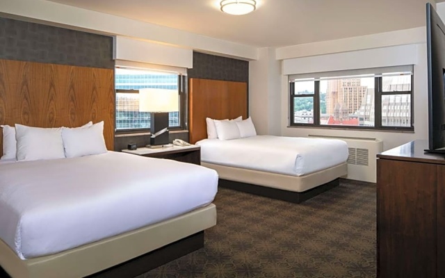 Twin room with city view
