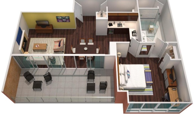 Double Penthouse Suite with balcony