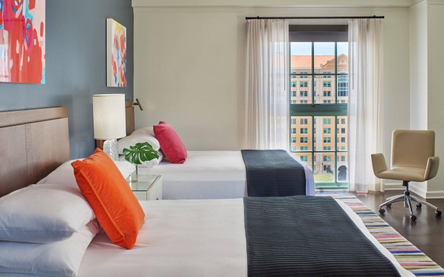 Twin room with city view