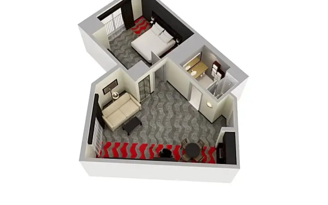 1 Bedroom Double Suite