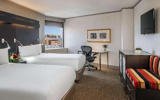Twin room with city view