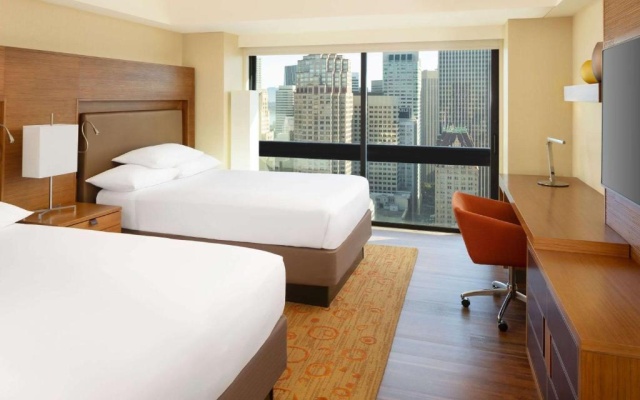 Twin room with city view