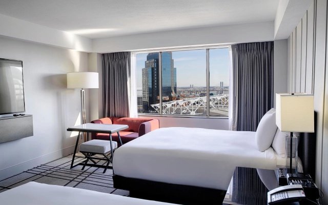 Twin room with city view