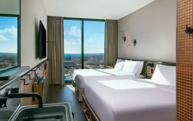 Twin room with city view