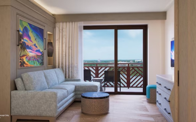 Duo Tower Studio with theme park view