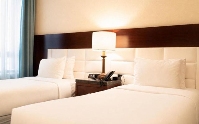 Twin room with city view