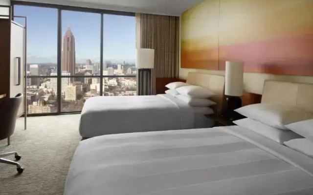 Twin room with city view