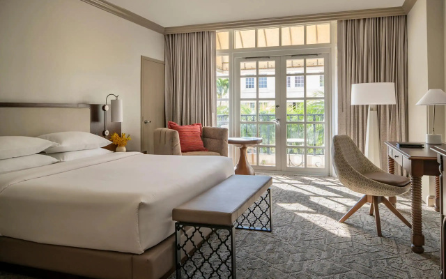 Room with balcony