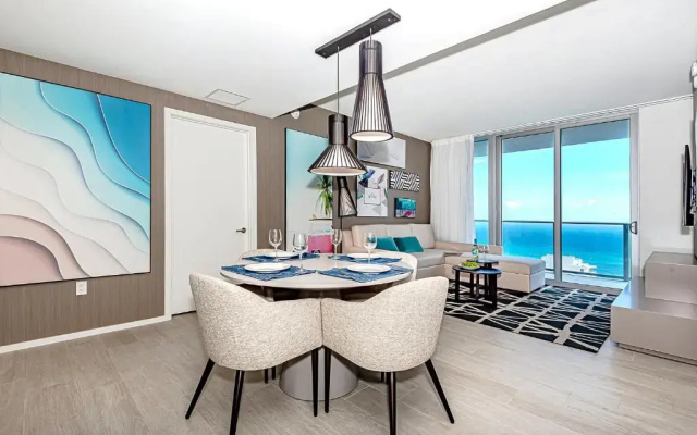 photo 2 of 5 * Front OCEAN View - 34th TOP FLOOR: Brand New 2BR
