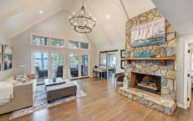 photo 5 of A Frame of Mind by Avantstay Lakefront Retreat Hot Tub + Game Room + Dock