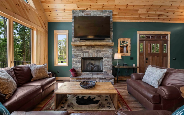 photo 3 of Luxe Lakefront Retreat w/ Pool, Hot Tub, Theater & Private Dock Sleeps 20+