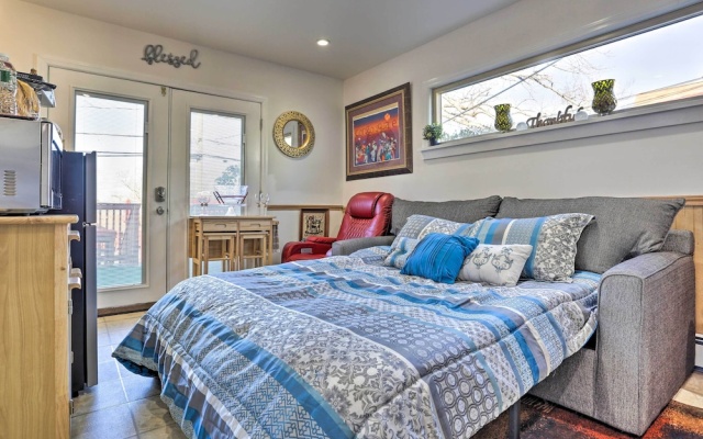 photo 3 of Central Elmont Studio w/ Great Outdoor Space!