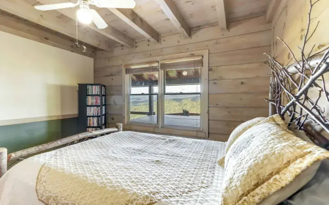 photo 5 of Cozy Cherry Log Cabin w/ Hot Tub & Mountain Views!