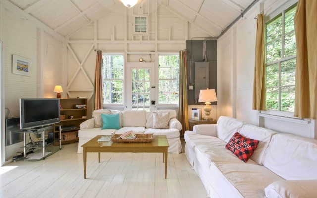photo 3 of Cozy Stockbridge Cabin - Walk to Beach & Lake!