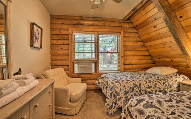 photo 3 of 5 Mi to Hiking: Custom Cabin w/ Deck in Arnold!