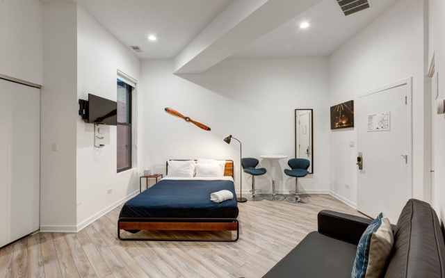 photo 4 of Enjoy A Romantic Chicago Getaway - This Windy City Studio Is Perfect For 2 - 747 Lofts Cabin 104 by RedAwning