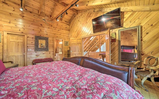 photo 5 of Walk to Golfing: Grand Maggie Valley Cabin!