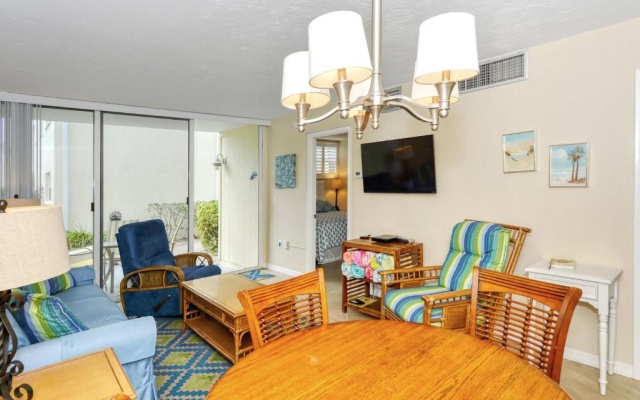 photo 5 of LaPlaya 101E-Relax on your private lanai under the palms!