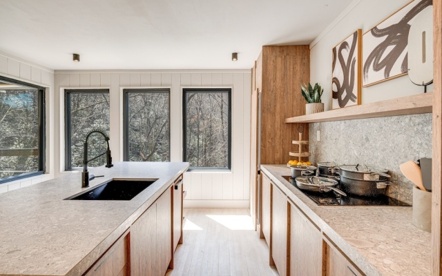 photo 3 of Modern Pisgah Forest Cabin on 60 Wooded Acres!