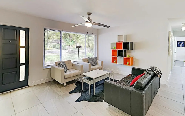 photo 3 of New Listing! Modern Art Haven W/ Pool - Near Beach 3 Bedroom Home