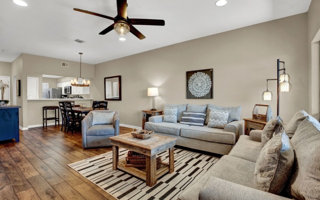 photo 5 of Luxury Riverfront Condo 1 BLK to Schlitterbahn!