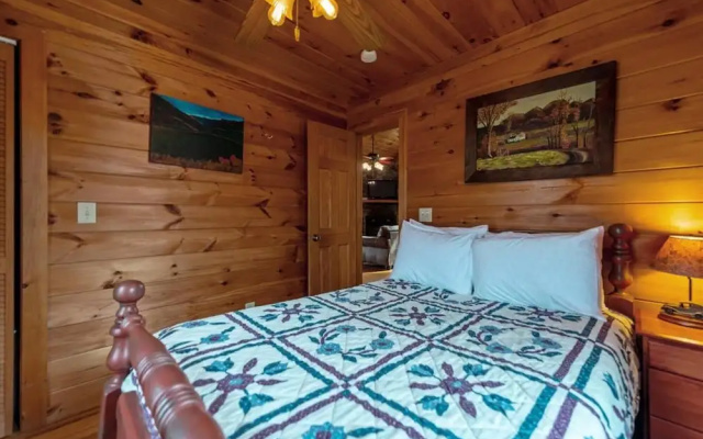 photo 3 of Overlook Retreat Cabin - Charming Cabin Mountain Views With Foosball Firepit