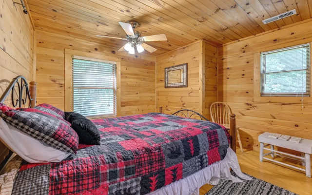 photo 5 of Pet-friendly Bryson City Cabin w/ Fire Pit + Deck!