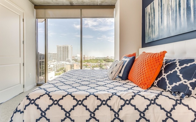 photo 2 of Plush 1BR w/ Pool + Gym in Victory Park