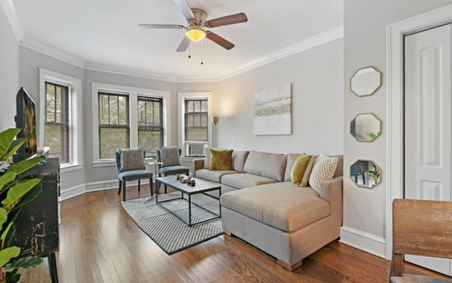 photo 4 of Quiet Spacious 2BR Apt walk to Train, near Shops