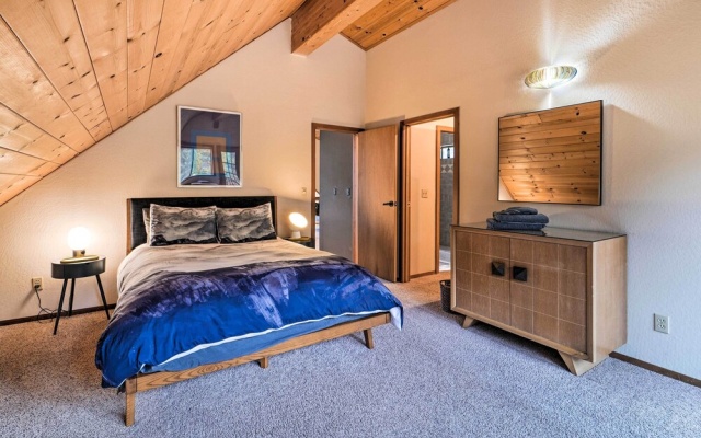 photo 3 of Deck + Fireplace: Log Cabin in Tahoe Donner!