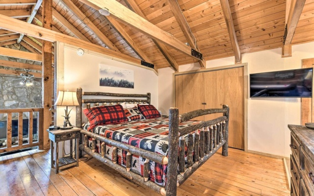 photo 2 of True Log Cabin w/ Game Room, Year-round Views