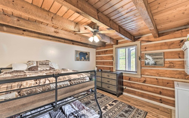 photo 4 of True Log Cabin w/ Game Room, Year-round Views