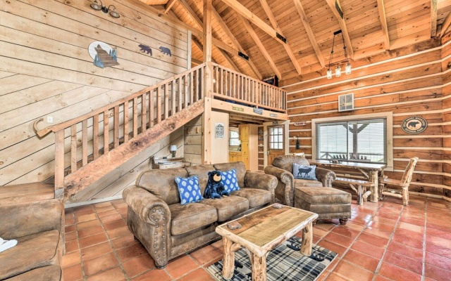 photo 5 of True Log Cabin w/ Game Room, Year-round Views